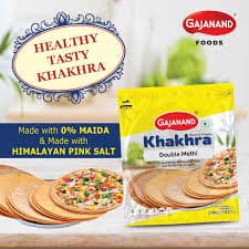 Gaja Khakhra Double Methi 200g - Snacks