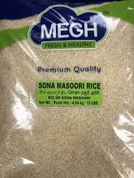 Megh Rice Sona Masoori 10lb - Flour & Grains