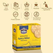 Mora Wheatos Spicy Millet 200g - Snacks