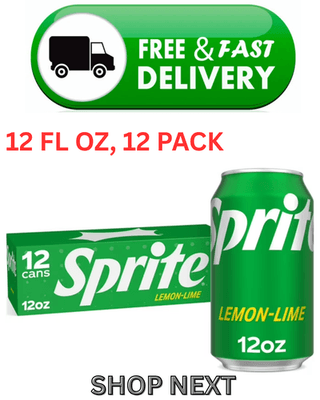 Soft Drink Sprite 12 x 355ml - Beverages