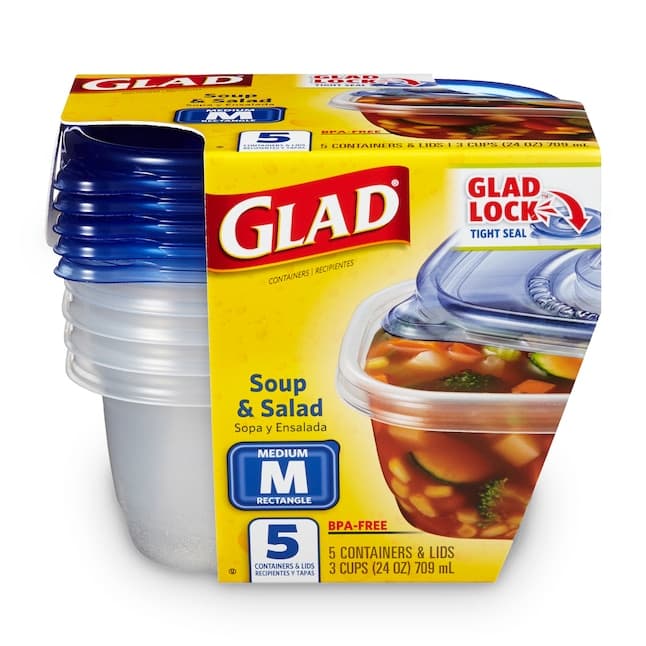 Rect Container 709ml With Lid - Household