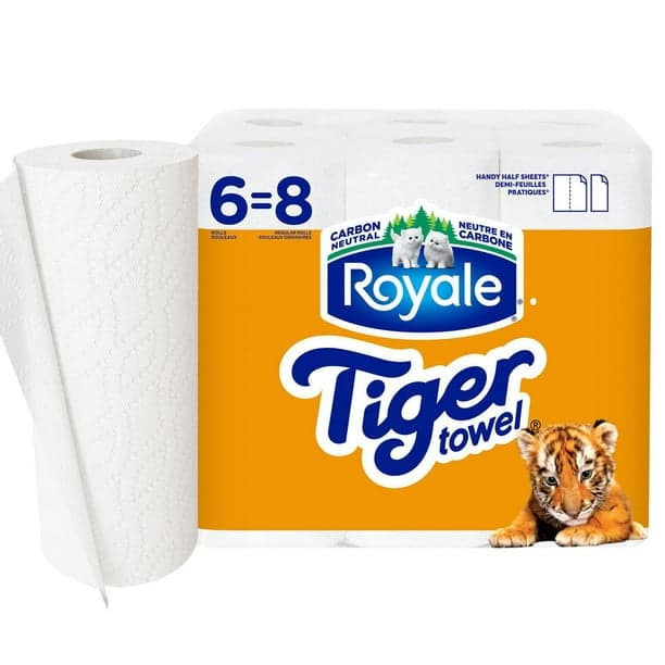 Royal Tiger Paper Towel 6 Roll - Household