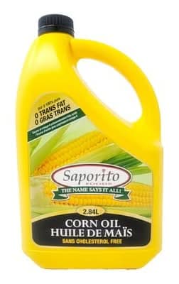 Saporito Corn Oil 2.84L - Cooking Essentials