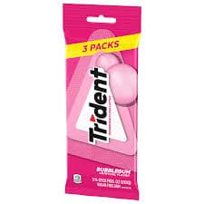 Trident Gum Bubblegum 3x14pcs - Sweets & Desserts (Mithai)