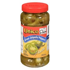 Unico Jalapeno Pepper Rings 375ml - Condiments