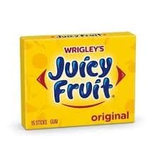 Wrigley's Juicy Fruit Chewing Gum Yellow 3x18pcs - Sweets & Desserts (Mithai)