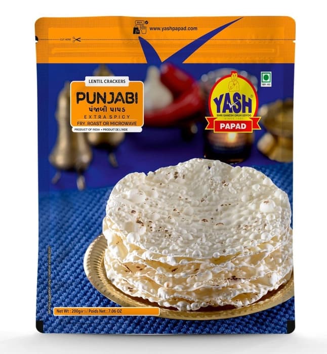 Yash Punjabi Papad 200g - Snacks