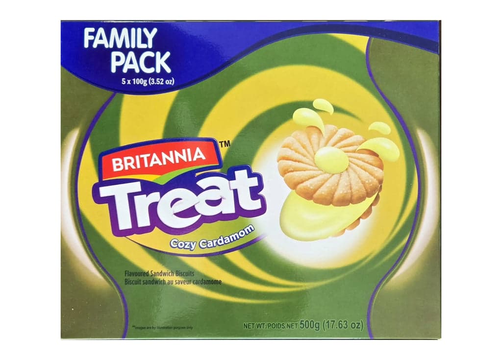 Britannia Cream Treat Pineapple 500g - Snacks & Namkeen