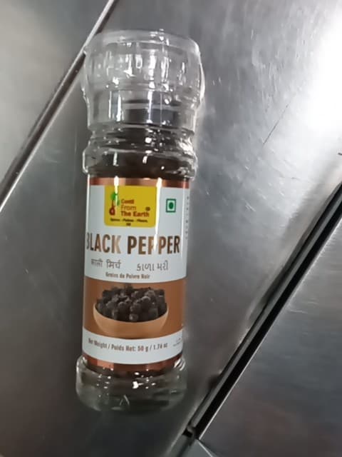 From The Earth Black Pepper Grinder 50g - Spices & Masalas