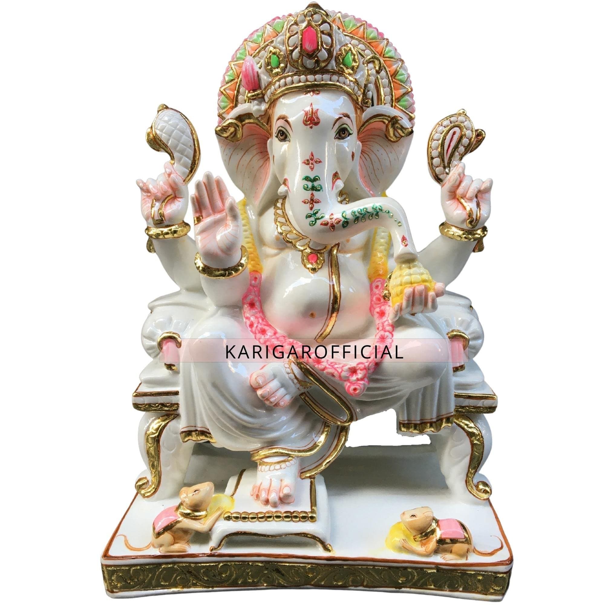 God Idol Ganpati Wish Sinhasan - KitchenReligious