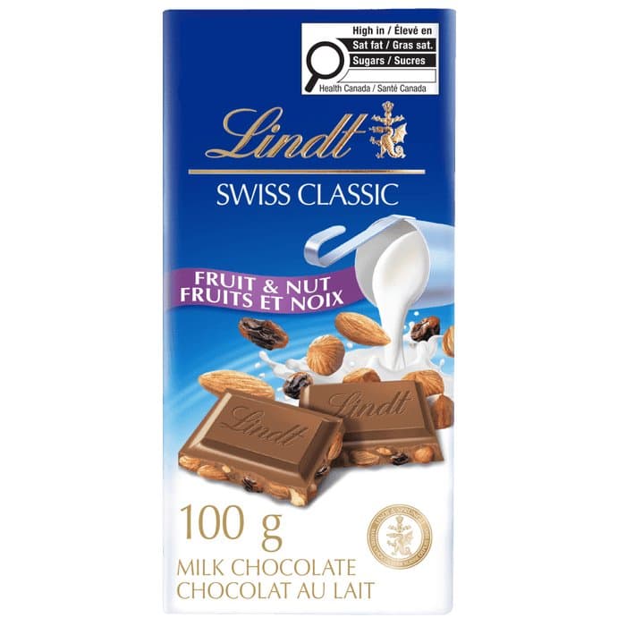 Lindt Swiss Classic Fruit & Nut 100g - Snacks & Namkeen
