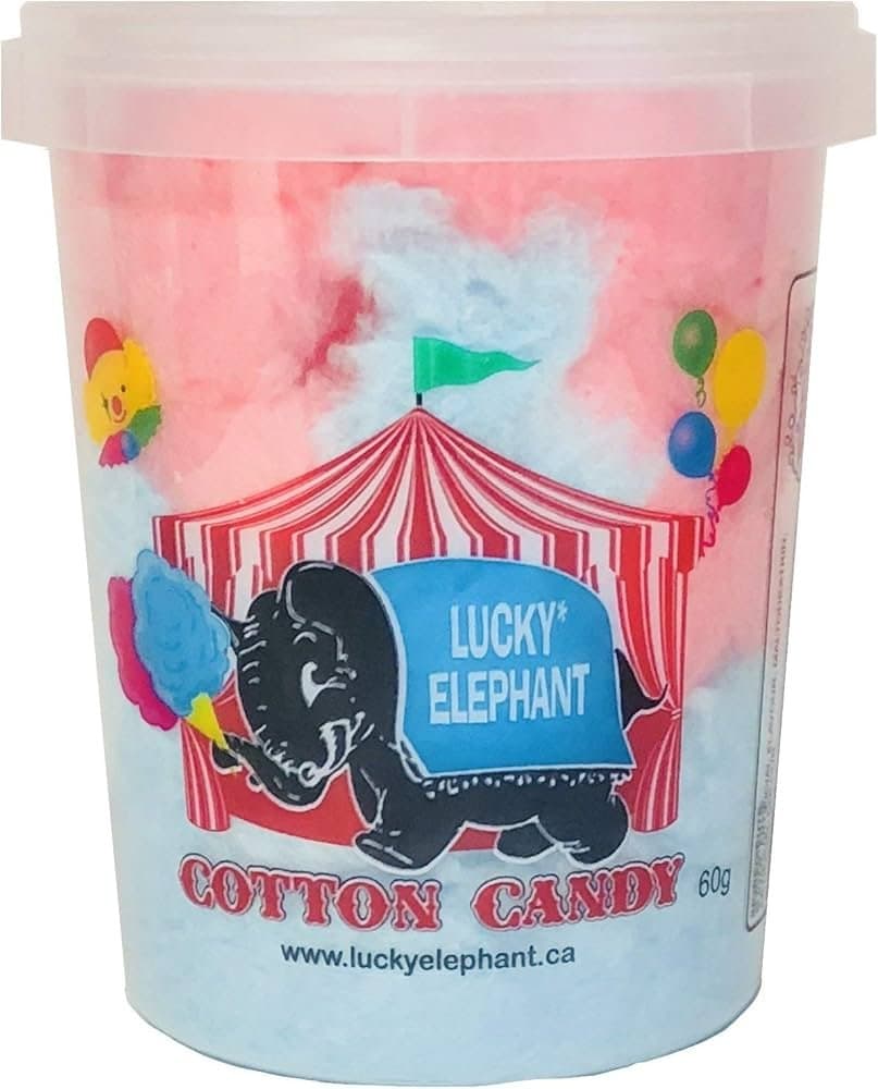 Luckey Elephant Cotton Candy 60g - Snacks
