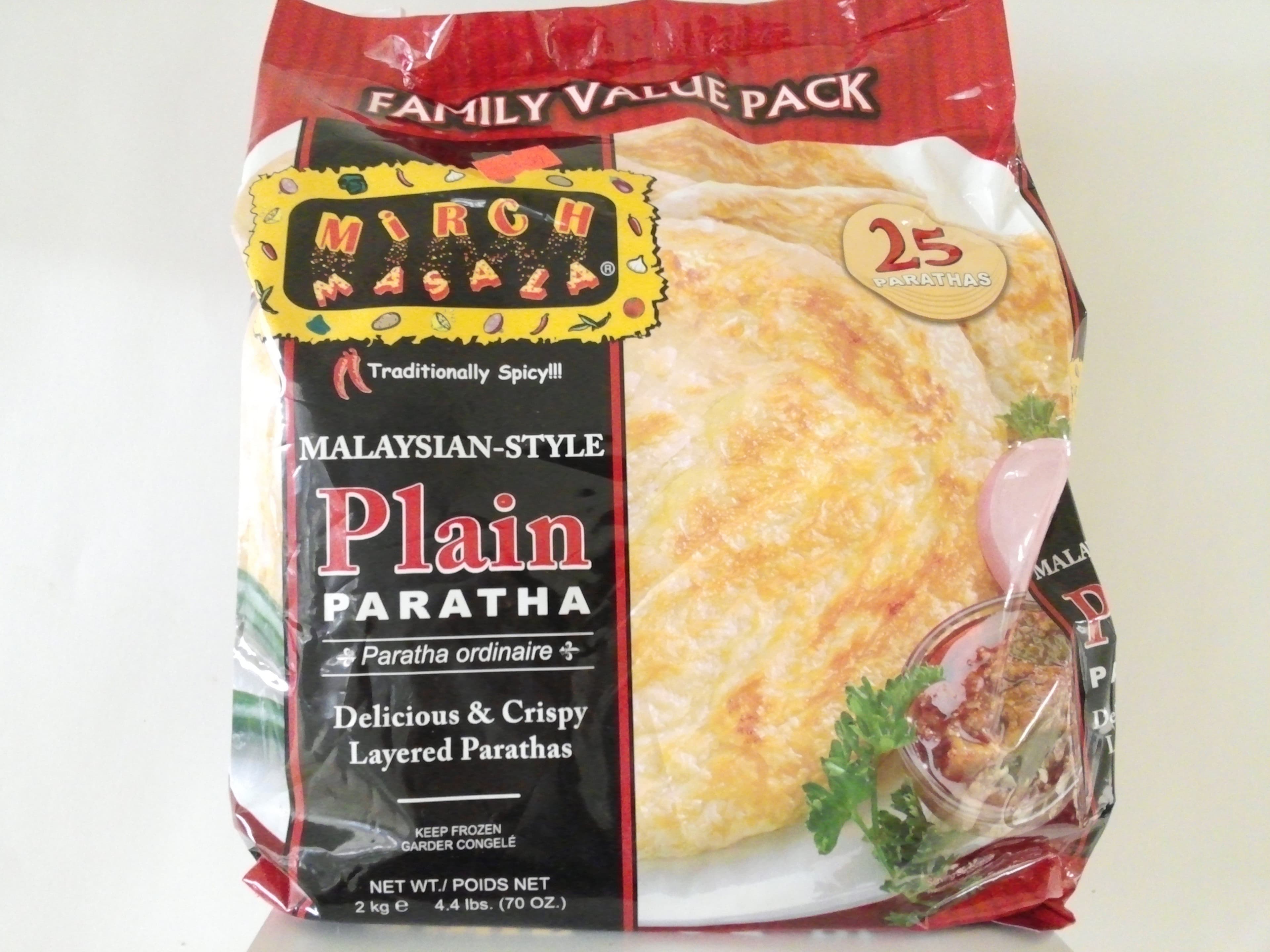 MIRCH MASALA Family Paratha 25pcs x 8 - Frozen