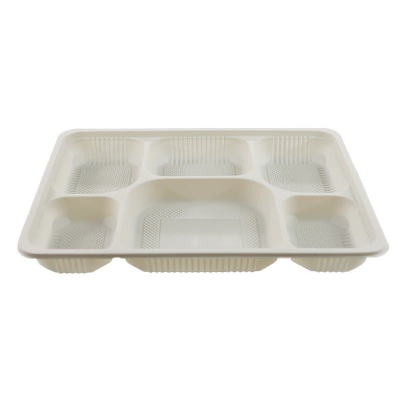 Vishva Disposable 6 Compartment Plates 40pcs - Household